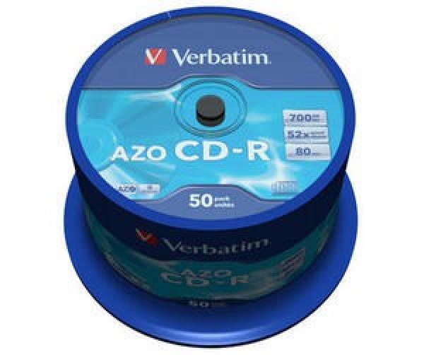 VERBATIM CD-R(50-Pack)Spindle/ Crystal/ DLP/ 52x/ 700MB