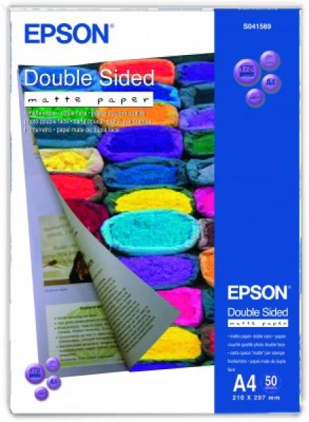 Obojstranný matný papier EPSON A4 - 50 listov,  178 g/ m2