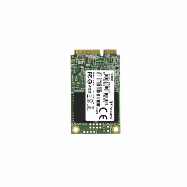 TRANSCEND Industrial SSD MSA230S 128GB,  mSATA,  SATA III,  3D TLC0