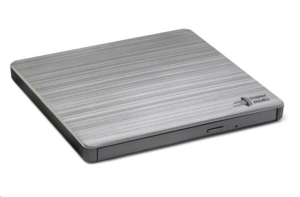 HITACHI LG - externá mechanika DVD-W/ CD-RW/ DVD±R/ ±RW/ RAM GP60NS60,  Slim,  Silver,  box+SW5