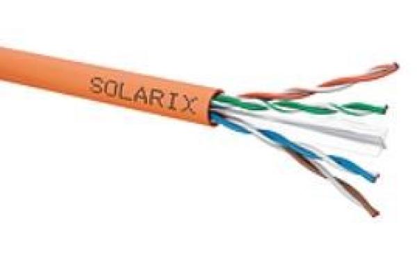 Inštalačný kábel Solarix UTP,  Cat6,  drôt,  LSOHFR,  cievka 500 m SXKD-6-UTP-LSOHFR-B2ca