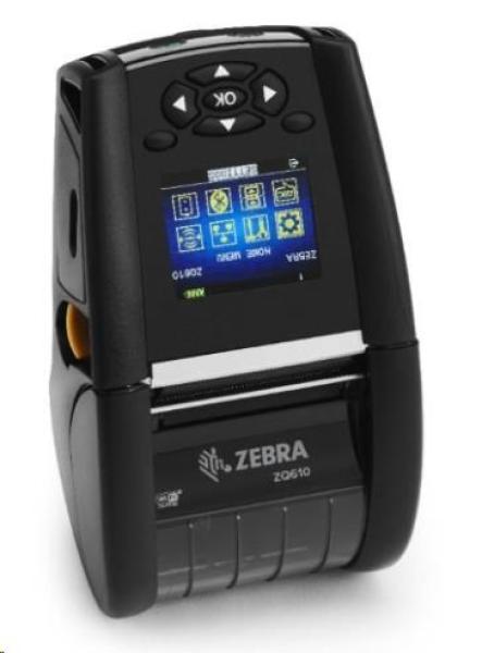 Zebra ZQ610,  BT,  8 bodov/ mm (203 dpi),  LTS,  disp.,  EPL,  ZPL,  ZPLII,  CPCL