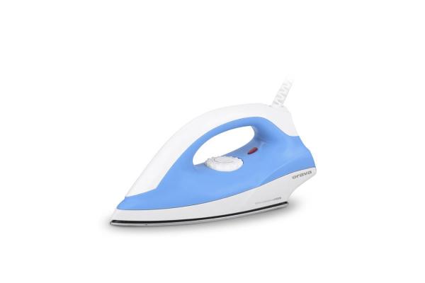 Orava ZE-202 suchá žehlička,  1400 W,  max 220°C,  manuální ovládání,  bílá /  modrá