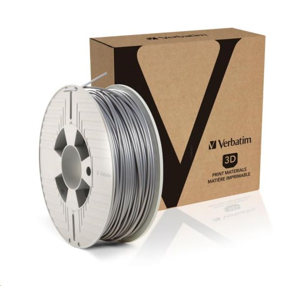 VERBATIM Filament pre 3D tlačiarne PLA 2.85mm,  126m,  1kg strieborná (OLD model 55283)1