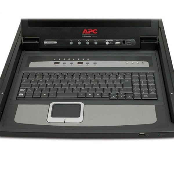 17" stojanová LCD konzola APC s integrovaným 16-portovým analógovým prepínačom KVM1