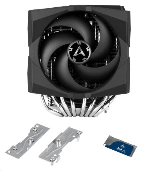 ARCTIC Freezer 50 TR Dual Tower CPU chladič s A-RGB (pre AMD Threadripper) + ovládač10