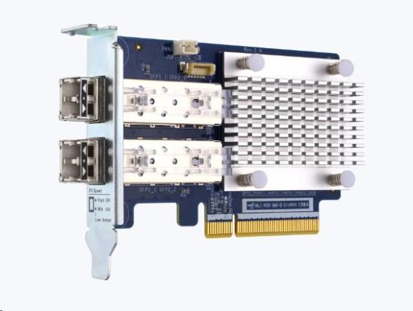 QNAP QXP-32G2FC rozšiřující karta 2x 32Gb SFP+(FC) včetně 2x TRX-32GFCSFP-SR1