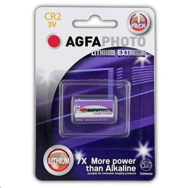 AgfaPhoto lithiová foto baterie CR2,  blistr 1ks
