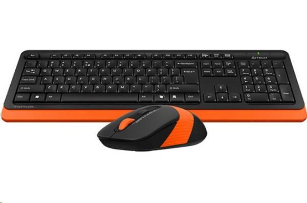 A4tech FG1010 FSTYLER set bezdrôtový. klávesnica + myš,  oranžová1