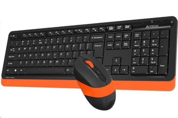 A4tech FG1010 FSTYLER set bezdrôtový. klávesnica + myš,  oranžová3