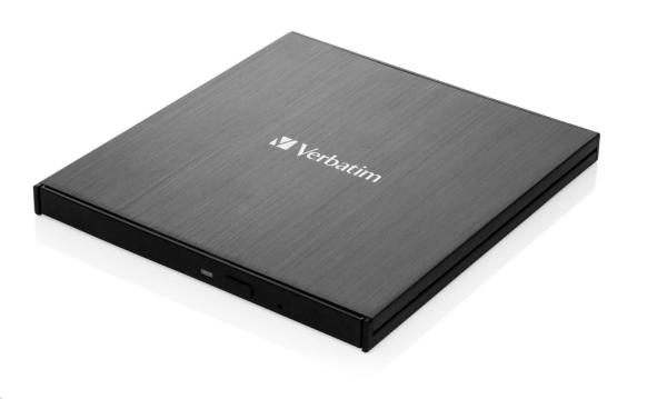 VERBATIM externá mechanika DVD-RW Rewriter USB-C,  čierna
