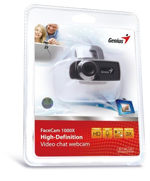 GENIUS webová kamera FaceCam 1000X V2/  HD/  720P/  USB2.0/  UVC/  mikrofón4