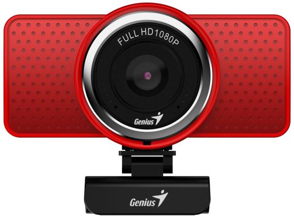 GENIUS webová kamera ECam 8000/  červená/  Full HD 1080P/  USB2.0/  mikrofón