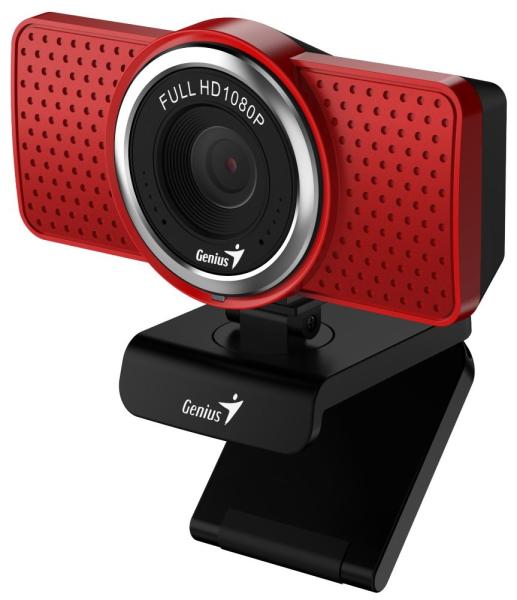 GENIUS webová kamera ECam 8000/  červená/  Full HD 1080P/  USB2.0/  mikrofón1