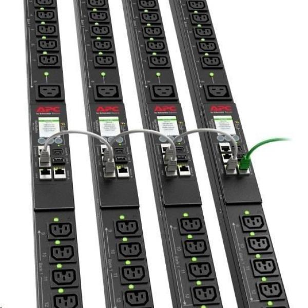 APC Rack PDU 9000 Switched,  ZeroU,  16A,  230V,  (21)C13 a (3)C19,  IEC 60309 16 A 2P + E,  IEC 60320 C20,  3m