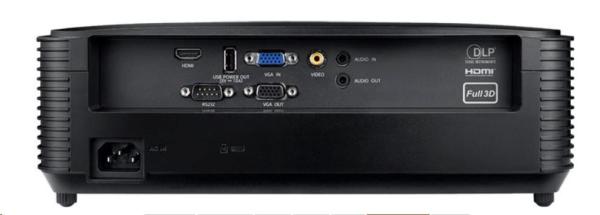 Optoma projektor W400LVe (DLP,  FULL 3D,  WXGA,  4 000 ANSI,  25 000:1,  VGA,  HDMI,  RS232,  1x10W speaker)3