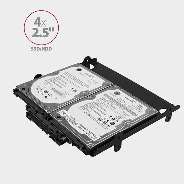 AXAGON RHD-435,  kovový rám pre 4x 2.5" alebo 2x 2.5" HDD/ SSD a 1x 3.5" HDD na 5.25" pozícia7