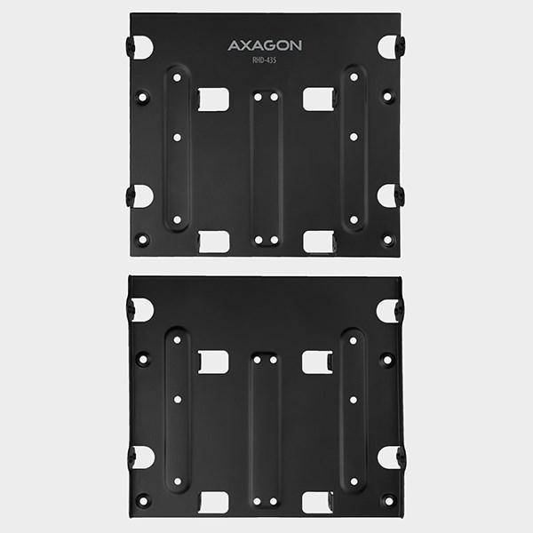 AXAGON RHD-435,  kovový rám pre 4x 2.5" alebo 2x 2.5" HDD/ SSD a 1x 3.5" HDD na 5.25" pozícia1