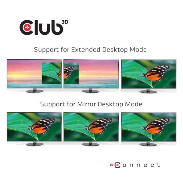 Dokovacia stanica Club3D USB-C 3.2 s napájacím adaptérom Triple Display Dynamic PD,  100 W2