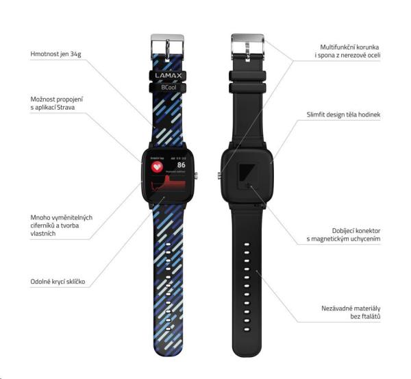 Hodinky LAMAX BCool Black7