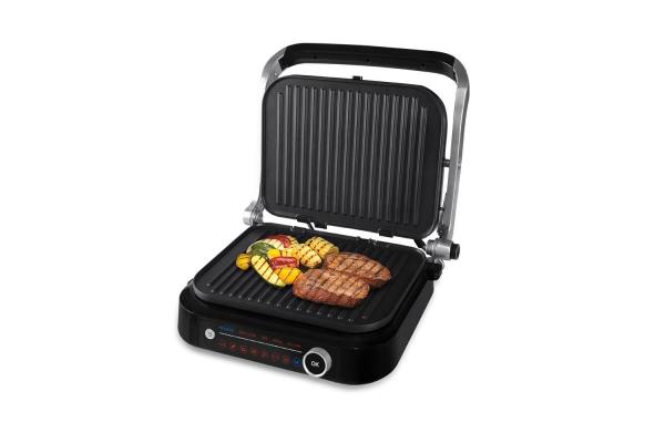 Orava Grillchef 2 elektrický kontaktní gril,  2100 W,  6 programů,  regulace teploty,  rozmrazování