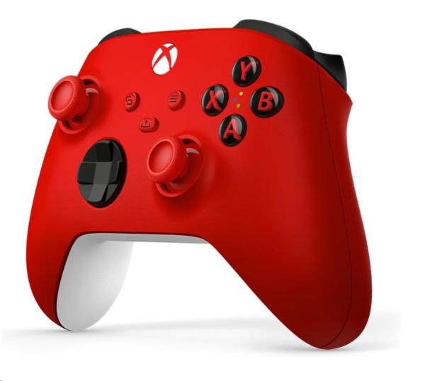 Xbox Wireless Controller červený - ovladač4
