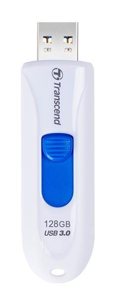 TRANSCEND Flash disk 128 GB JetFlash®790,  USB 3.1 (R:90/ W:40 MB/ s) biela/ modrá1