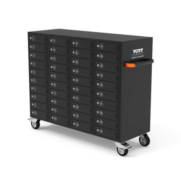 PORT nabíjecí skříňka pro 40 zařízení,  individuální zámky,  černá2