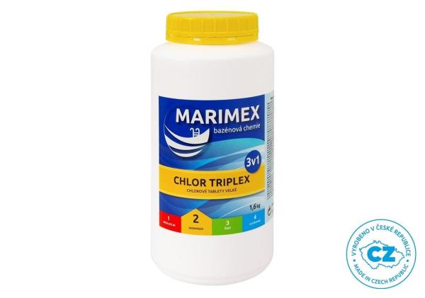 Marimex Chlor Triplex 1, 6 kg - bazénová chemie - DEZINFEKCE