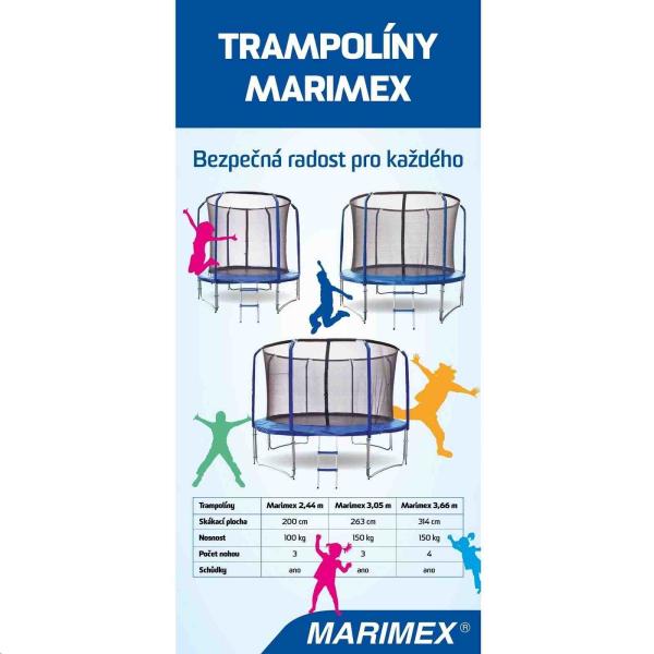 Marimex Standard trampolína 305 cm + vnitřní ochranná síť + schůdky ZDARMA10