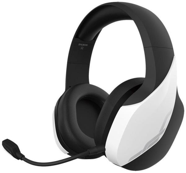 Zalman headset ZM-HPS700W /  herní /  náhlavní /  bezdrátový /  50mm měniče /  3, 5mm jack /  bíločerná