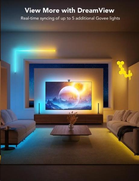 Govee DreamView T2 DUAL TV 55-65" SMART LED podsvícení RGBIC3