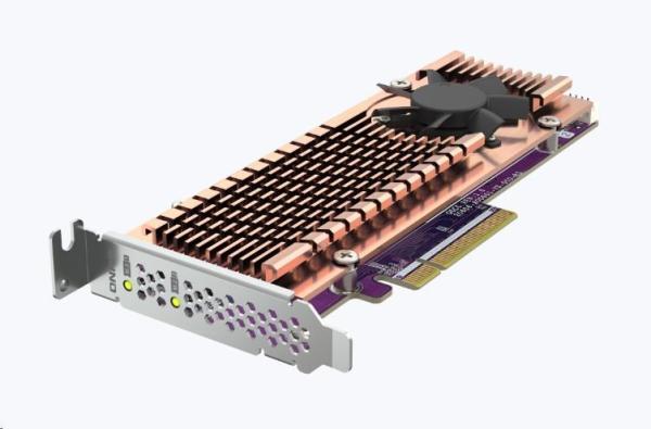 QNAP QM2-2P-384A rozšiřující karta 2xM.2 NVMe 2280/ 22110 PCIe Gen3x4 pro PC i NAS