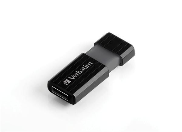 VERBATIM USB Flash Disk Store "n" Go PinStripe 128GB - Black0
