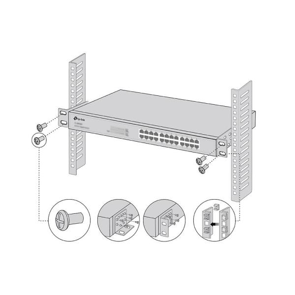 TP-Link RackMount Kit-19 - Sada pro montáž 19palcových přepínačů do racku2