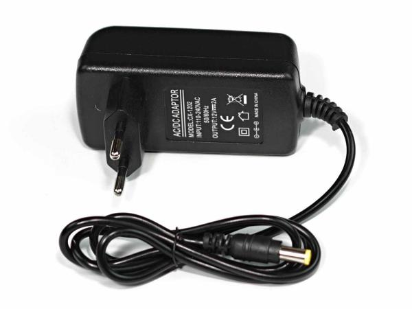 Napájecí adaptér 230V AC,  12V-24W (2A),  jack 5, 5mm x 2, 1mm