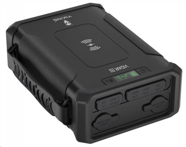 Viking outdoorová powerbanka VIDAR III,  96000 mAh,  bezdrátové nabíjení1