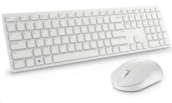 DELL Pro Wireless Keyboard and Mouse - KM5221W - Czech/ Slovak (QWERTZ) - White