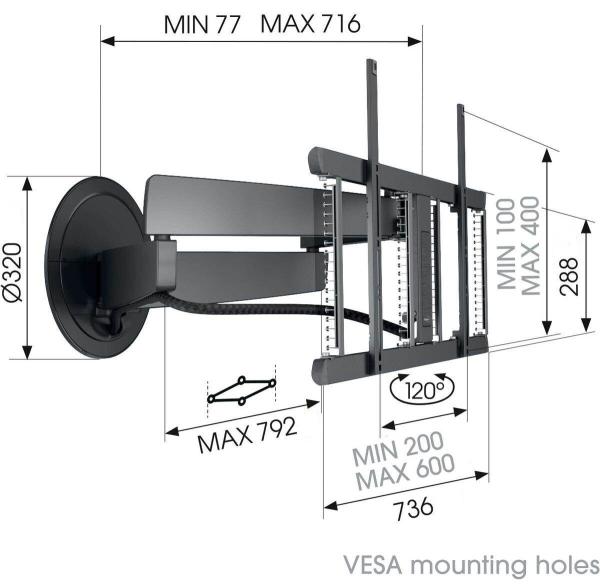 Vogel"s TVM 7675 MotionMount - elektrický držák11