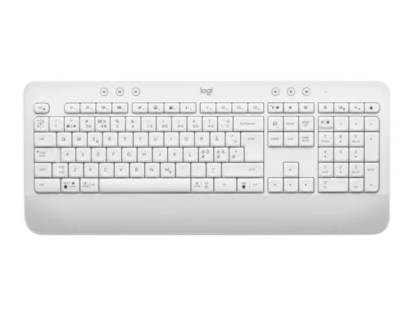 Logitech Klávesnice Signature K650,  CZ-SK,  bílá/ šedá