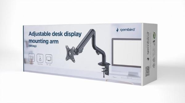 GEMBIRD Držák monitoru na stůl MA-DA1-02,  naklápěcí,  až do 32” a 8kg,  černý2