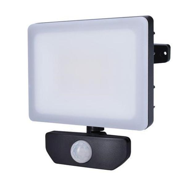 Solight LED reflektor Quick se sensorem,  30W,  2550lm,  4000K,  IP44,  černý