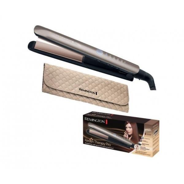 Remington Keratin Therapy Pro S8590 žehlička na vlasy,  5 teplot,  rychlé zahřátí,  automatické vypínání,  pouzdro1