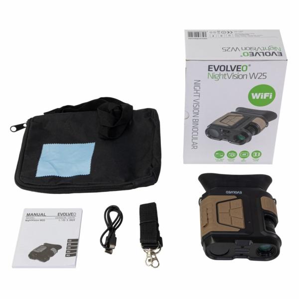 EVOLVEO NightVision W25 binokulár s nočním viděním a WiFi6