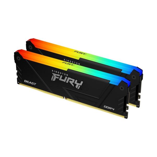KINGSTON DIMM DDR4 32GB (Kit of 2) 3200MT/ s CL16 FURY Beast RGB,  XMP