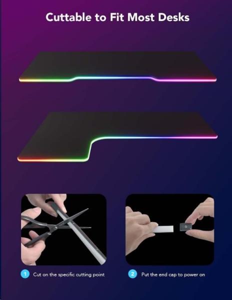 Govee Neon RGBIC LED podsvícení pro stůl3