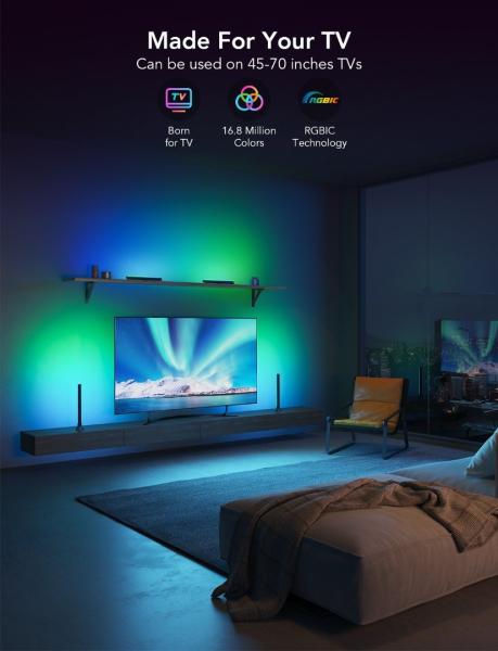 Govee SMART LED RGBIC Panel 38cm pro TV 43-75" - 2ks8