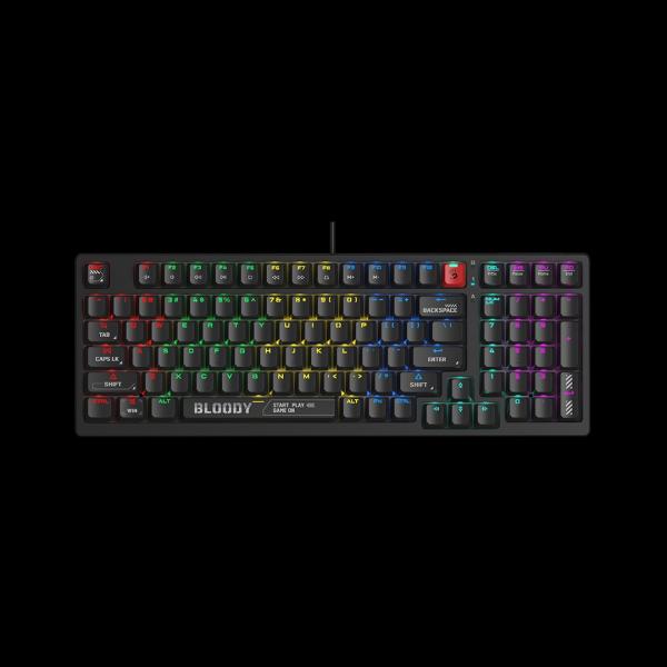 A4tech Bloody S98 Black RGB mechanická herní klávesnice,  USB,  CZ