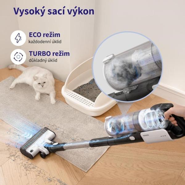 Levoit LVAC-200 4v1 Aku Turbo Cyclone bílý7