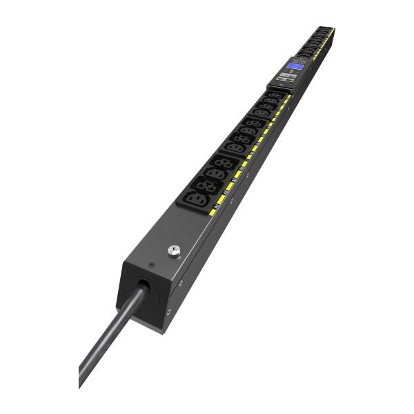 Eaton G4 řízené Rack PDU,  0U,  39U,  vstup IEC-60309,  3m kabel,  3f,  11kW,  16A,  415/ 240V,  42 zásuvek (24)C13,  (18)C391
